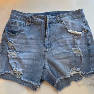 Amazon denim shorts, size L, worn once for costume